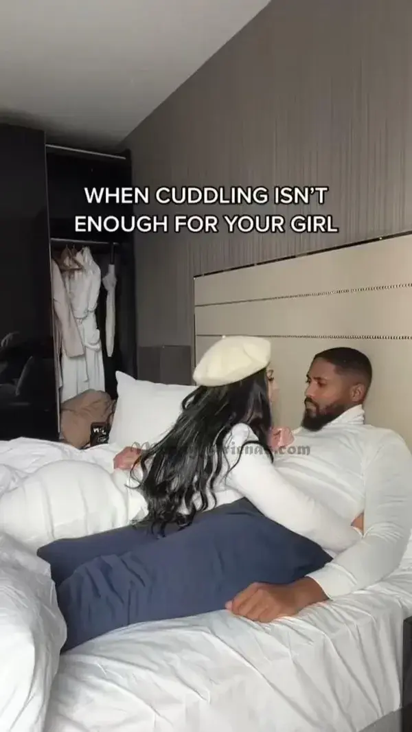 When Cuddling Your Girl Isn't Enough 😂 #Couples #MerelyFriends