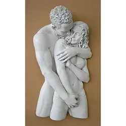 Design Toscano Engulfing Embrace Wall Sculpture, Gray