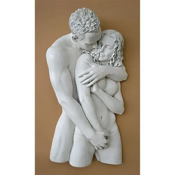 Design Toscano Engulfing Embrace Wall Sculpture, Gray