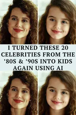 I Turned These 20 Celebrities From The ’80s & ’90s Into Kids Again Using AI