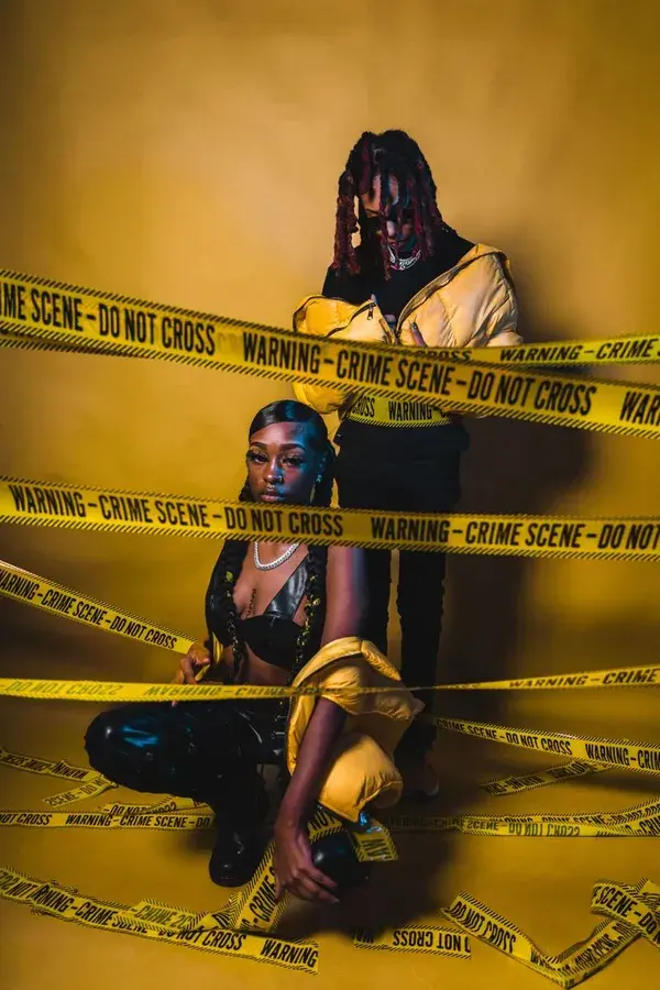 Caution Tape Photoshoot