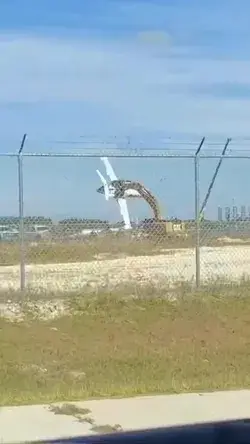 Worker playing with a real airplane ✈️