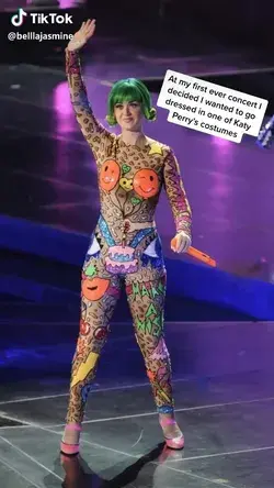 Making Katy Perry's birthday suit 