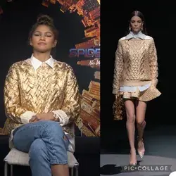 Zendaya in #Valentino For the Spider man no way home press