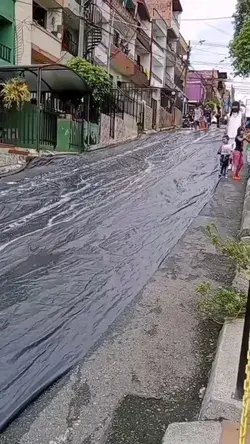 Slip and slide on another level 🛝😳