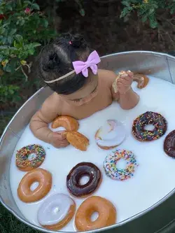 Donut/milk bath photo shoot! So stinkin cute!!