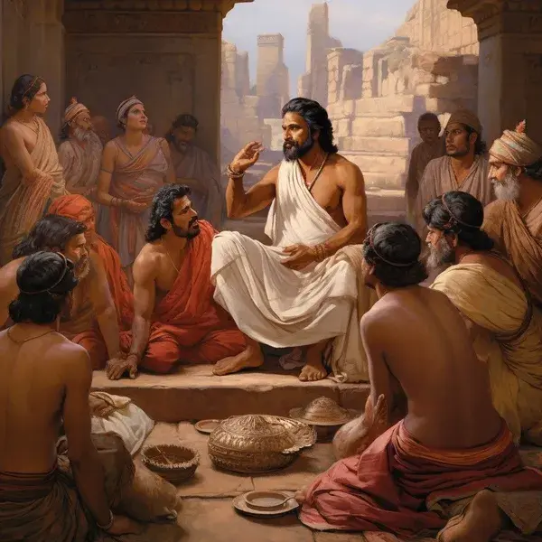 Indian Brahmin teaching