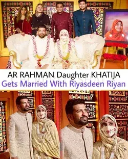 AR RAHMAN DAUGHTER KHATIJA GETS MARRIED