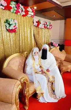 Niqabi bride