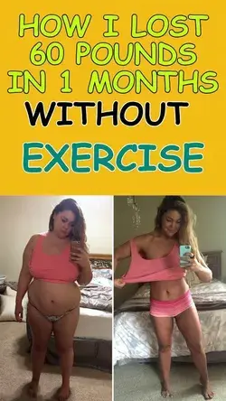 How I lost 60 Pounds in 1 Month Without Exercise!