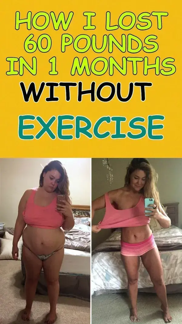 How I lost 60 Pounds in 1 Month Without Exercise!