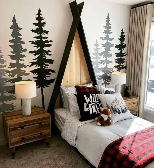 Woodsy boy room