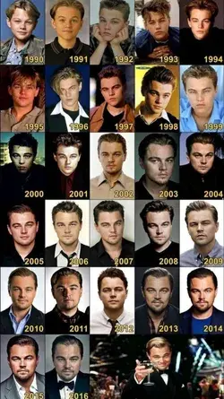 Leonardo dicaprio through the years