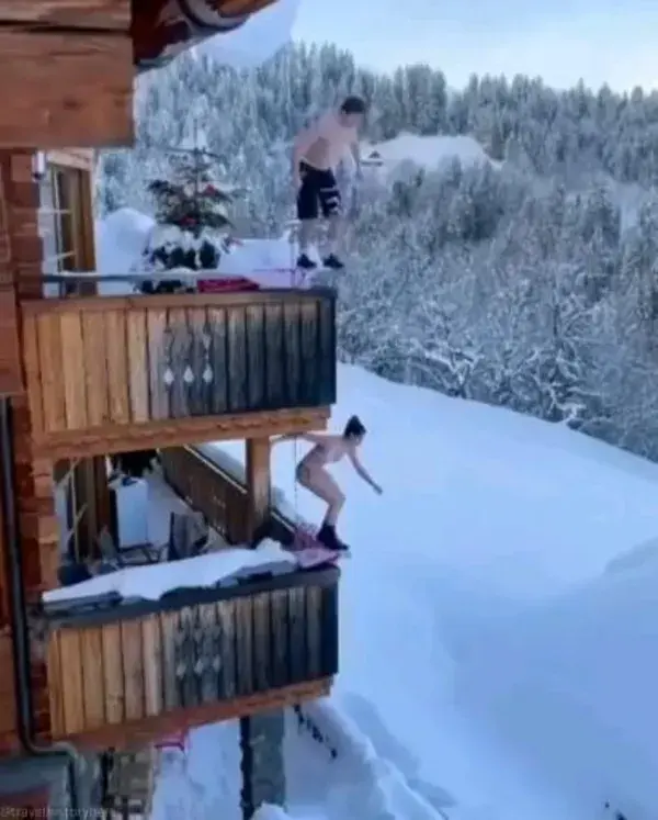 Insane ice jump🥶