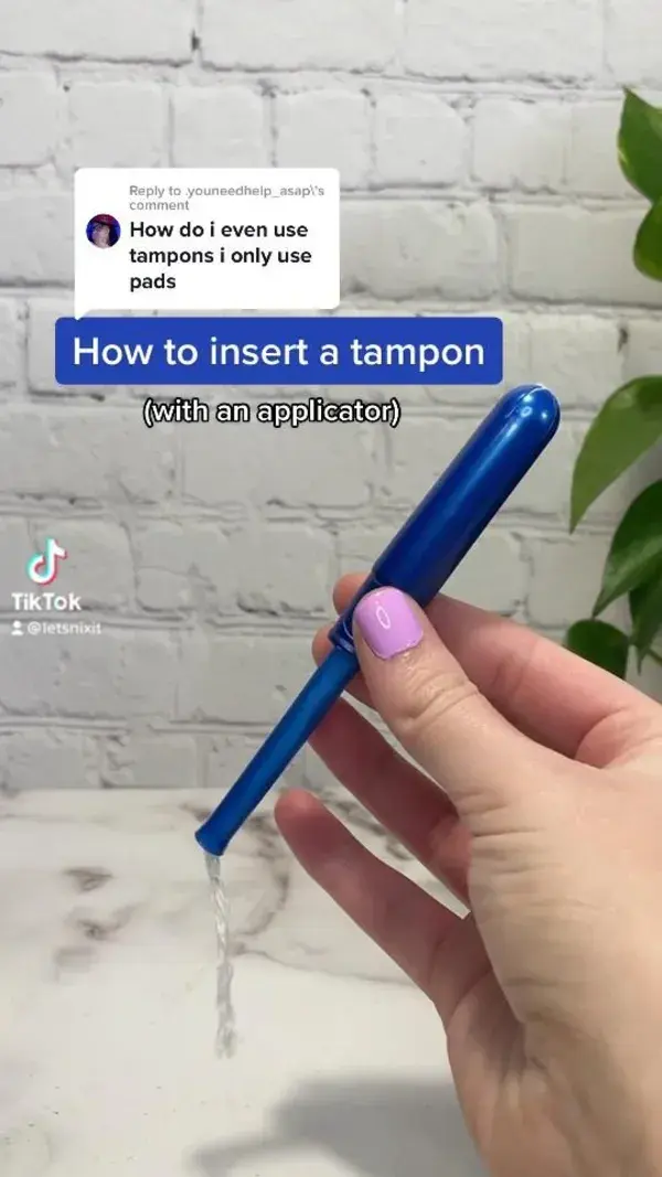 How to insert a tampon