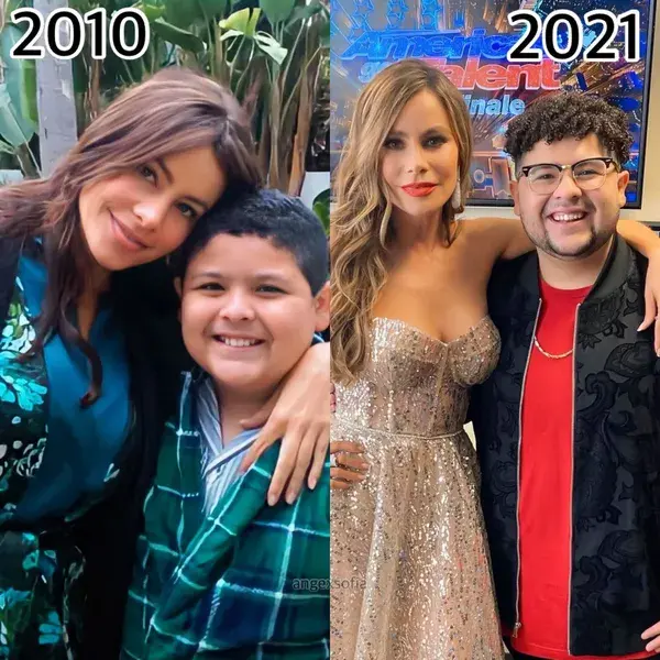 Sofia Vergara and Rico Rodriguez