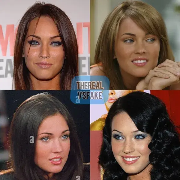 Megan Fox before she got surgery to look like Angelina Jolie