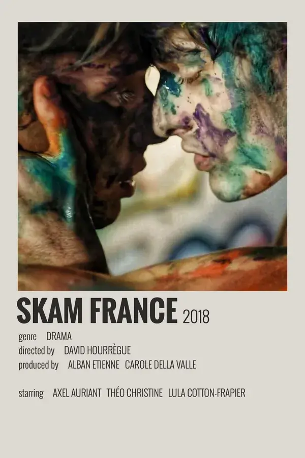 Alternative Minimalist Movie/Show  Polaroid Poster - Skam France