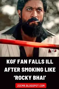 KGF FAN FALLS ILL AFTER SMOKING LIKE ROCKY BHAI