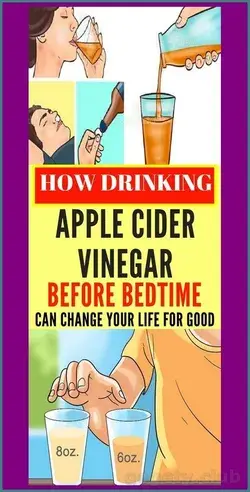 DRINKING APPLE CIDER VINEGAR BEFORE BEDTIME WILL CHANGE YOUR LIFE FOR GOOD!