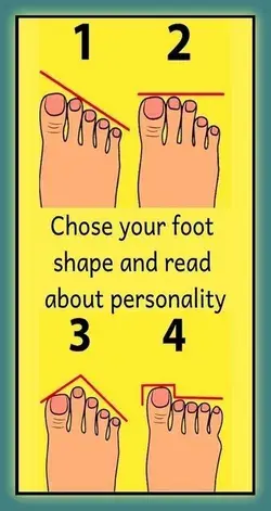 WHAT YOUR FOOT SHAPE REVEALS ABOUT YOUR PERSONALITY