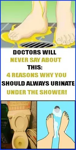 4 REASONS WHY YOU SHOULD ALWAYS URINATE UNDER THE SHOWER!