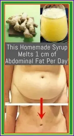 This Homemade Syrup Melts 1 cm of Abdominal Fat Per Day!