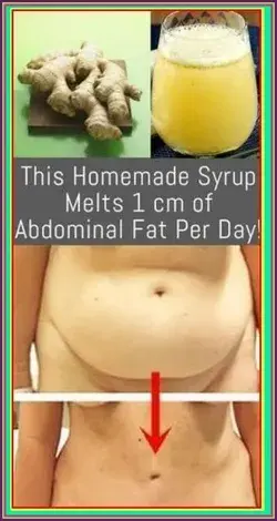 This Homemade Syrup Melts 1 cm of Abdominal Fat Per Day!