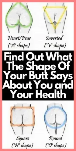 THIS IS WHAT THE SHAPE OF YOUR BUTT HAS TO SAY ABOUT YOUR HEALTH !