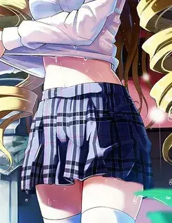 Schoolgirl Zettai Ryouiki Anime Girl Pretty Thighs