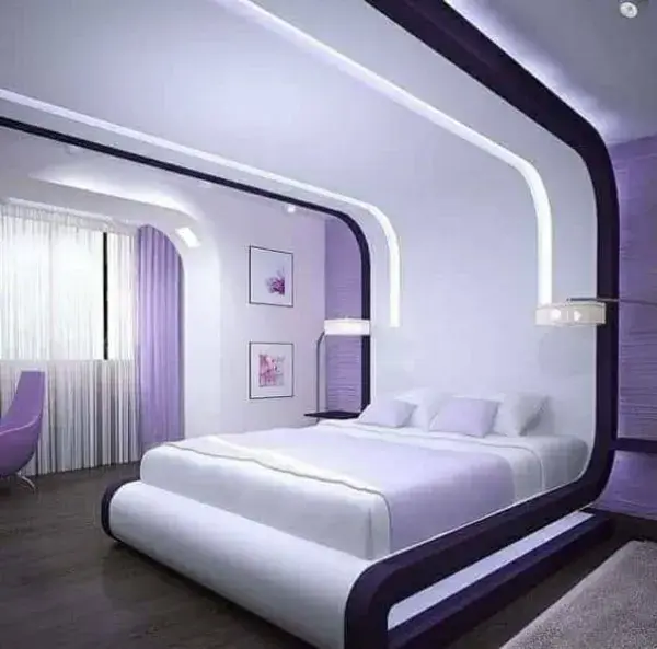 Different style bed decor idea