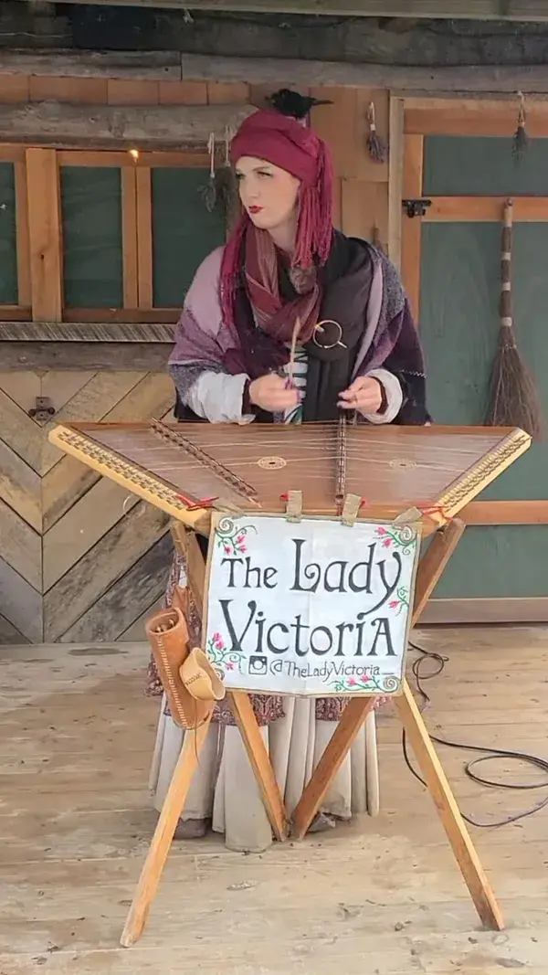 Jamming an original on the Hammered Dulcimer