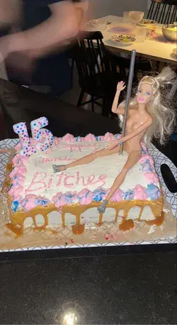 Barbie strippa bday cake