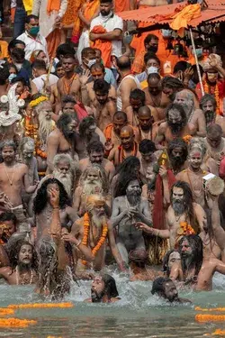 Millions Take 'Shahi Snan' At Kumbh Mela As India Overtakes Brazil In COVID Cases, See Pics