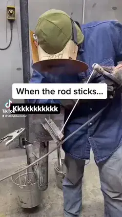 Stick welders know this pain🤣🤣