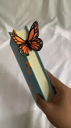 Paper butterfly bookmark | Colourful Art ideas | Paper crafting