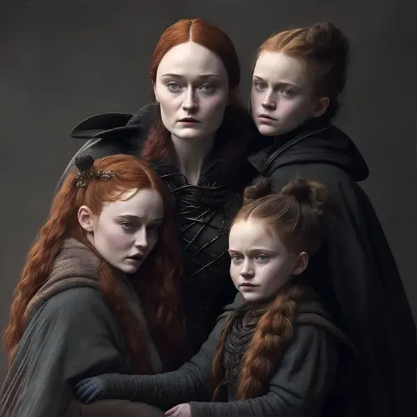 SANSA STARK AND HER KIDS - INTELIGÊNCIA ARTIFICIAL