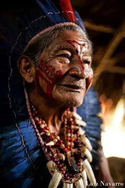 Miembro de la etnia Desana, en el noroeste amazónico.