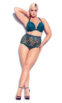 Plus Size Emma Push-Up Bra in Poseidon, Size 14E/36DDD | Fox & Royal