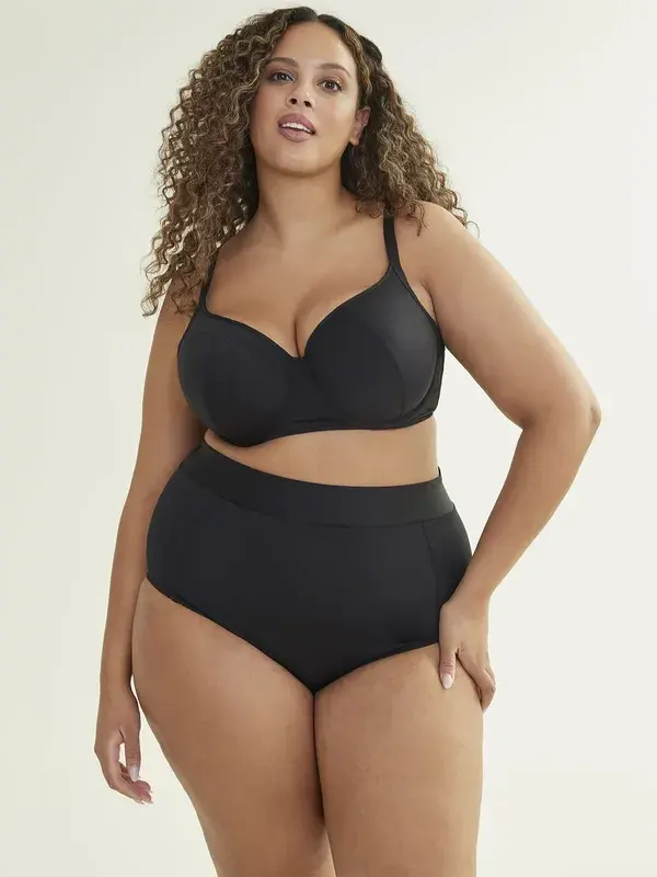 Penningtons - Basic Swim High-Waisted Brief - Black - 5X