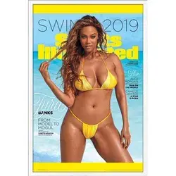 Sports Illustrated: Swimsuit Edition - Tyra Cover Poster Size: 22.375 inch x 34 inch, White