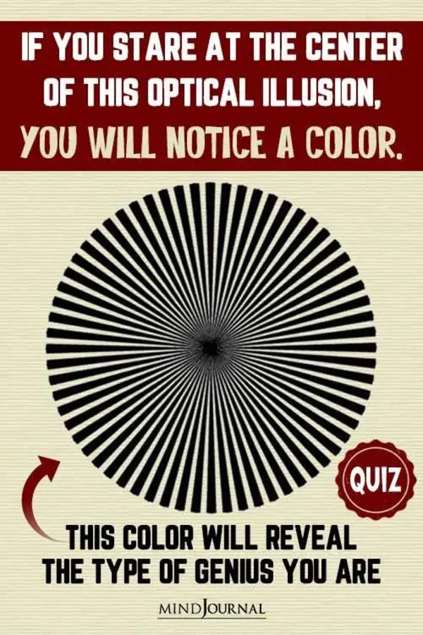 Center Optical Illusion Test: The Color You See Reveals What Kind Of Genius You Are