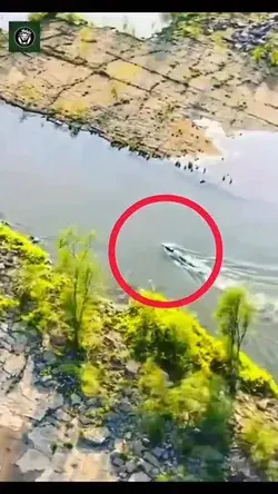 It_s a normal crocodile filmed by a drone with helicopter noise 😂