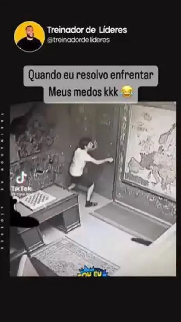 quando vc enfrenta seu inimigo sem medo kk