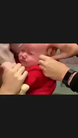 So cute.. Baby hearing mums voice first time