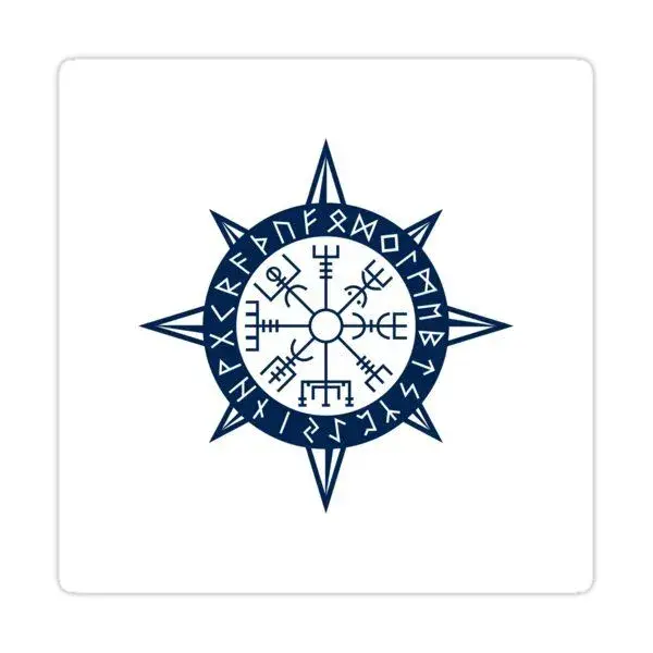 Vegvisir Viking Compass Sticker by defilemorality