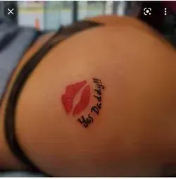 Small tattoo on hip