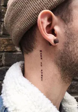 Small Neck Tattoo | Small Tattoos for Men