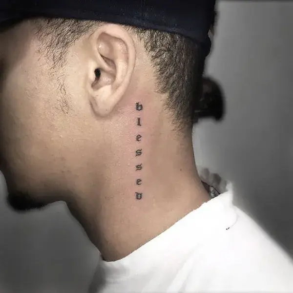 "Inked Elegance: Exquisite Neck Tattoo Designs for Sophisticated Men"