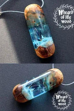 EPOXY ART NECKLACE